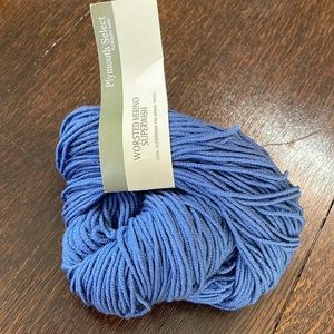 Plymouth Select Worsted Merino Superwash wool yarn, dark blue (1 skein)